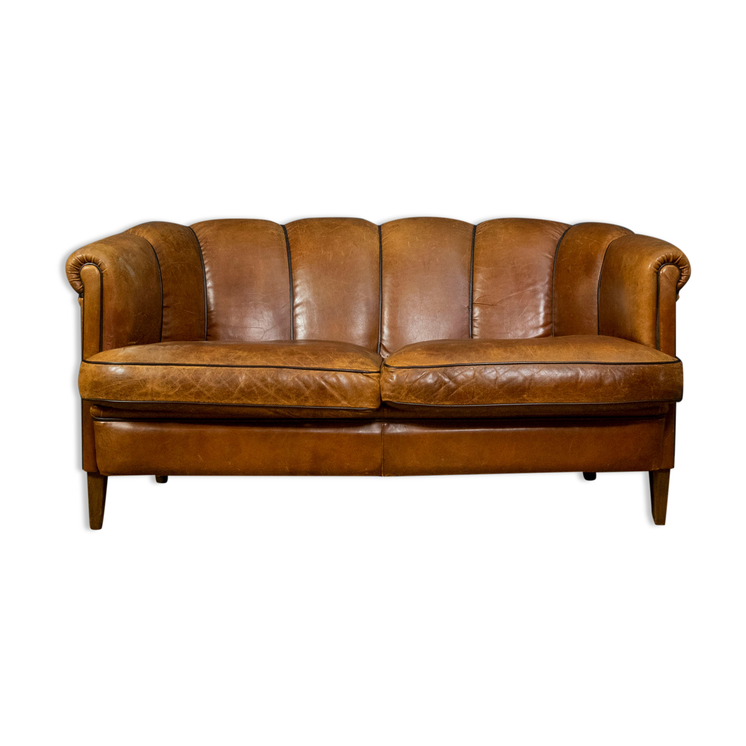 Dutch sheepskin 2-seater sofa
