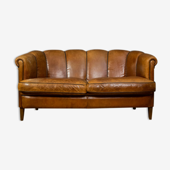 Dutch sheepskin 2-seater sofa