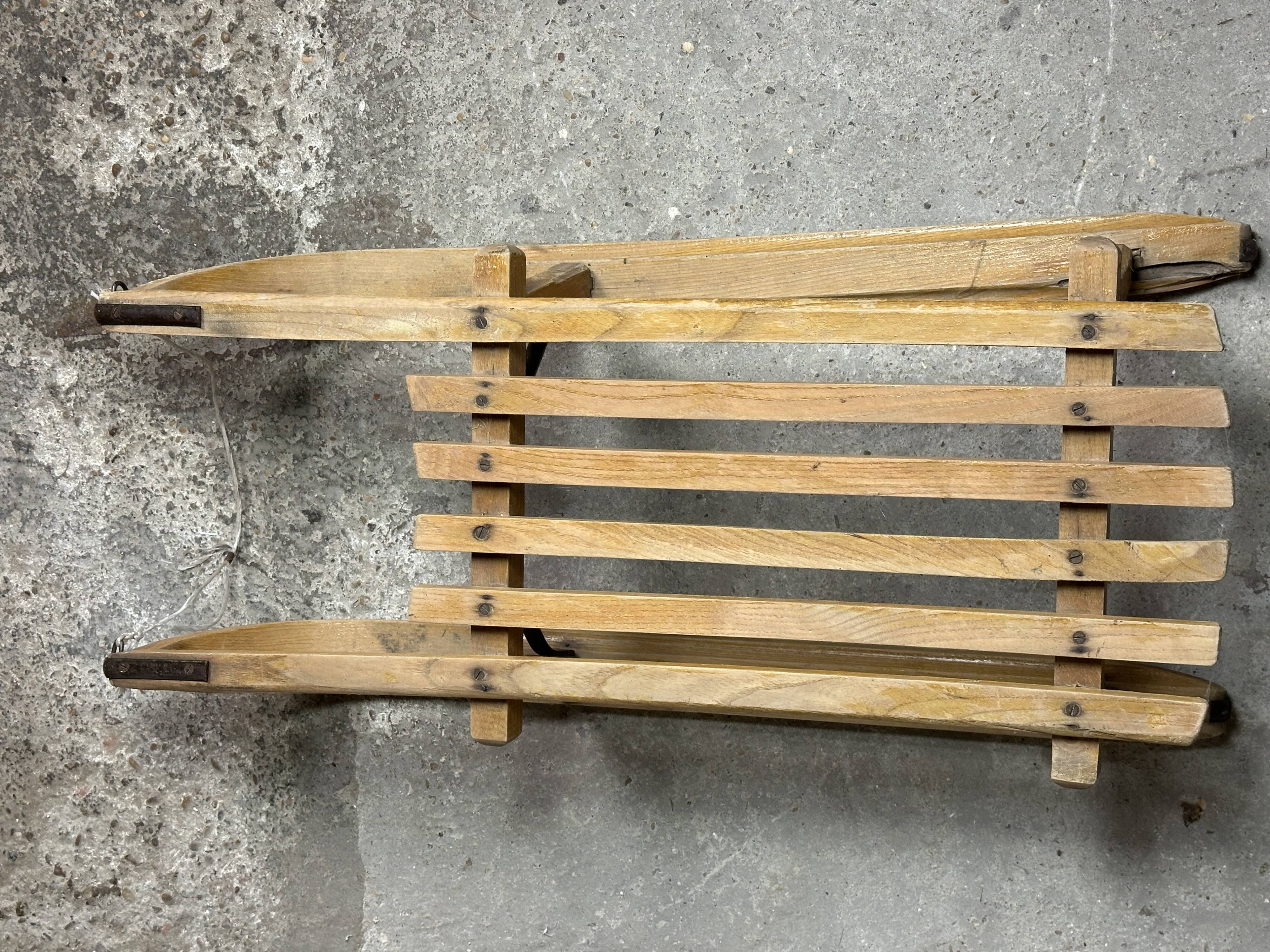 Old wooden sled 1940