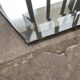 Large antique beveled mirror 54x153cm