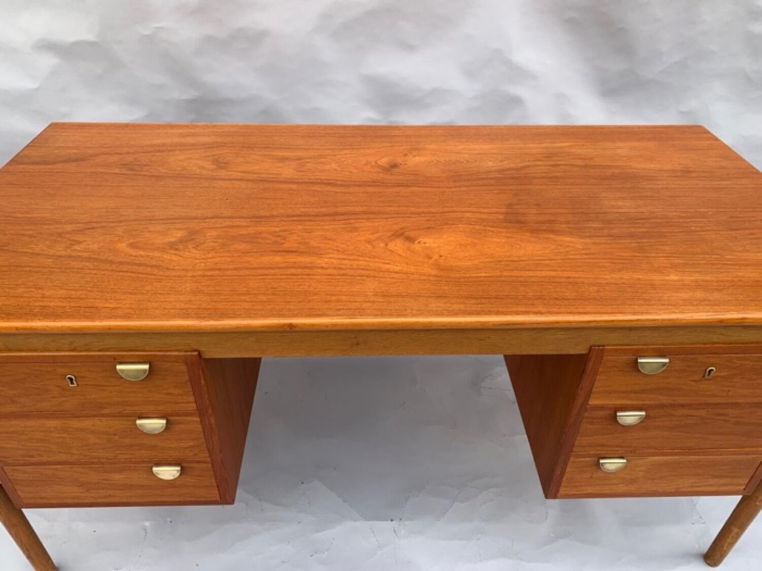 Danish oak and teak desk 1960