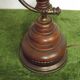 Lampe en bois et verre opalin