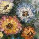 Old oil painting / Bouquet of flowers
