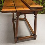 Console table in walnut, 20th century.