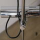 Vintage chrome metal floor lamp - 1970