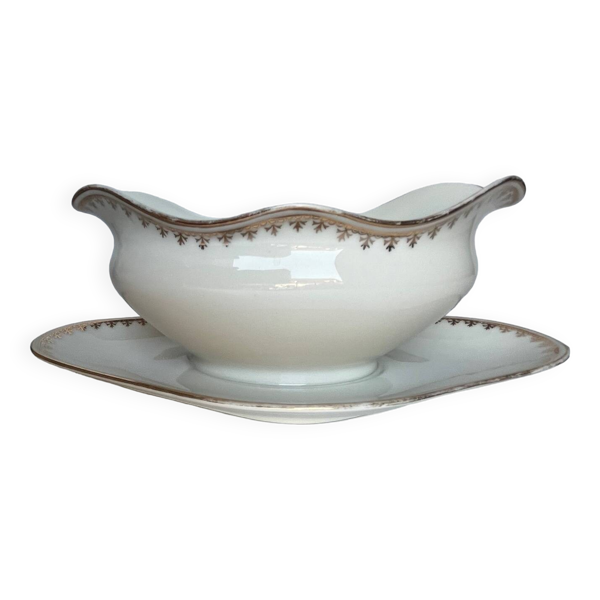 Saucière en porcelaine blanche