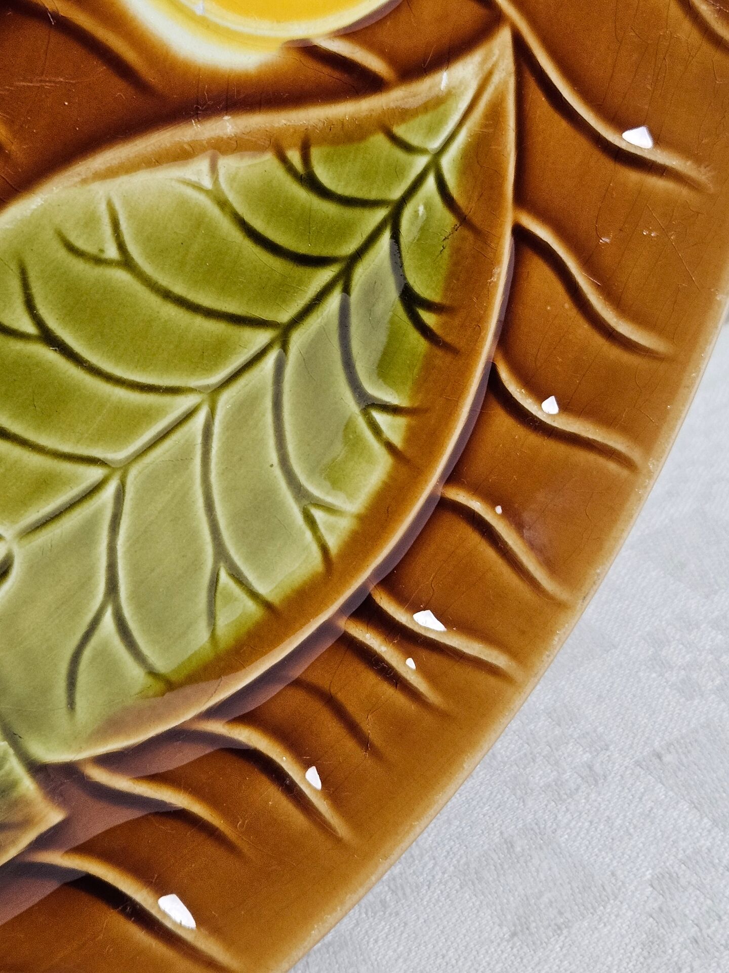 Plat Sarreguemines collection "NÉNUPHAR" vintage