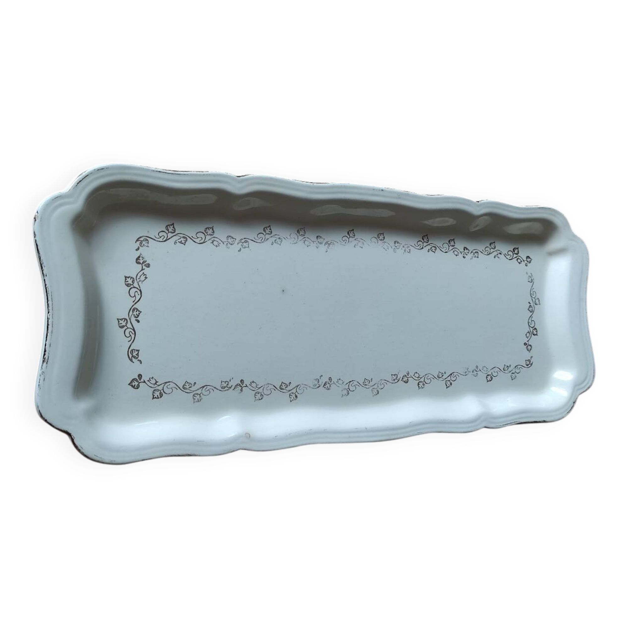 Plat à cake en faïence