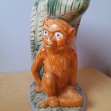 1980 barbotine monkey jug
