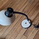 ALUMINOR white metal desk saucer lamp circa 1970