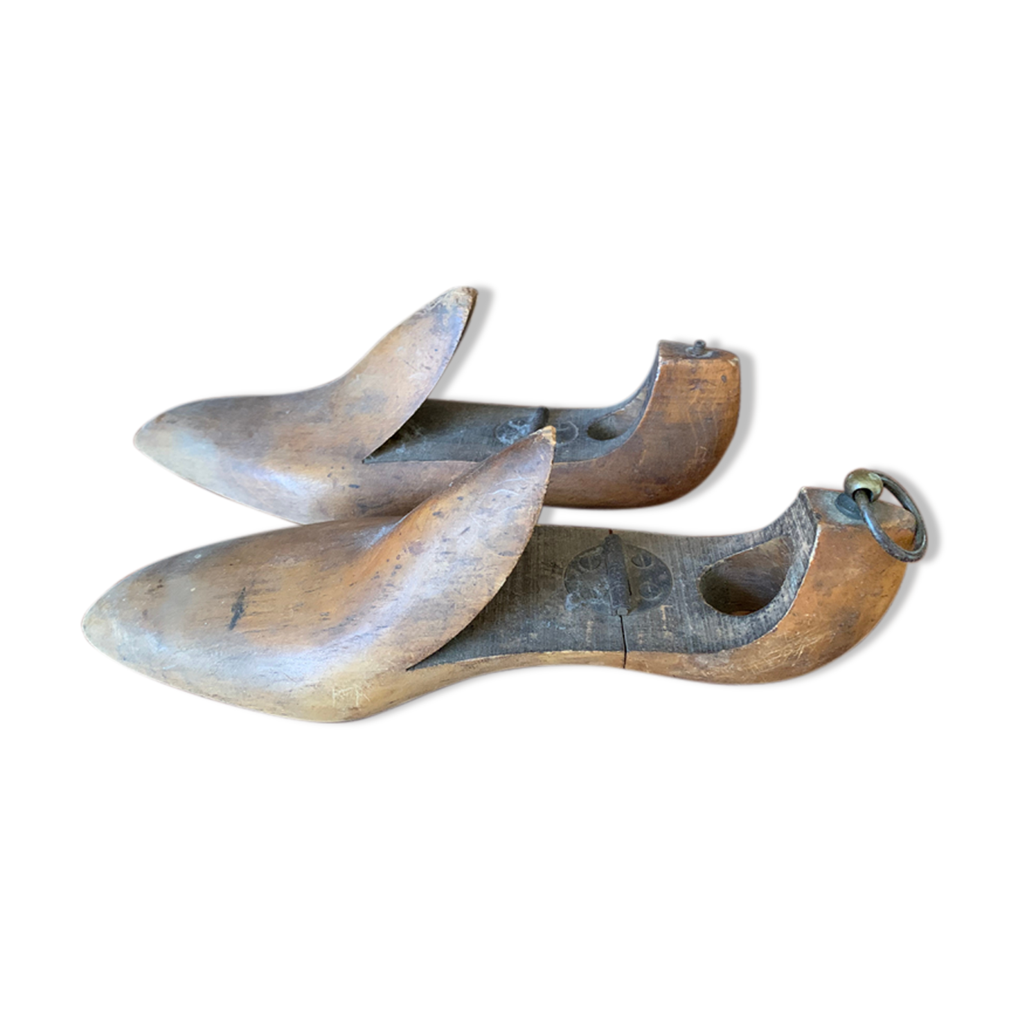 Pair of wooden trees