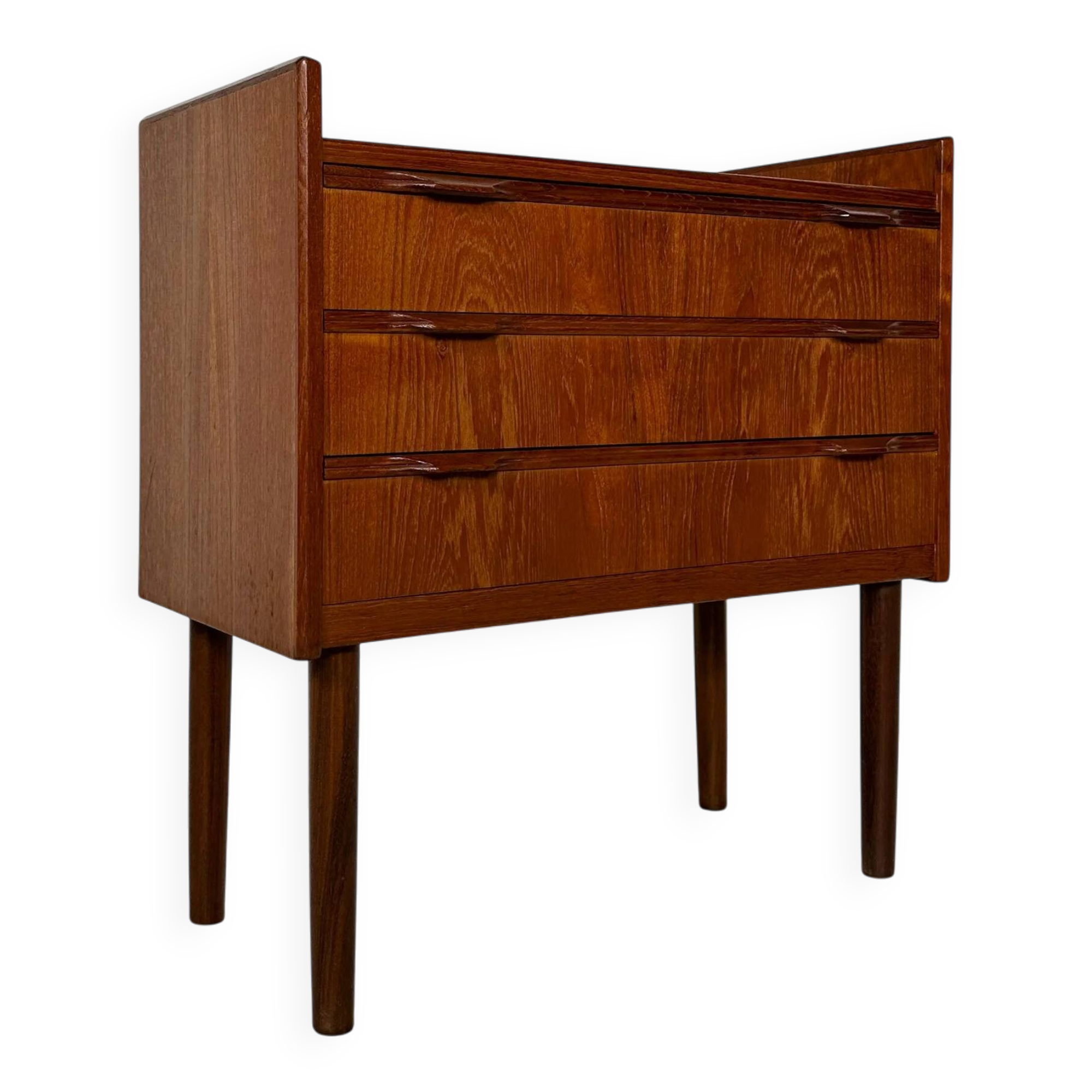 1960s Vintage Small Danish Teak Dresser by Edmund Jørgensen