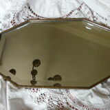 Mirror top art deco chrome bronze