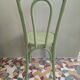 English green bistro chair