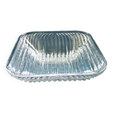 XL Mid-Century Czech Modern Crystal Art Glass Bowl, 1960s