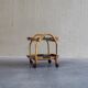 Chariot de service en bambou vintage