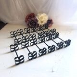 Box of 12 vintage twisted wrought iron knife or cutlery holders