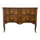 curved commode in Louis XV style made of solid wood
