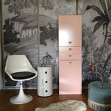 Powder pink bathroom furniture