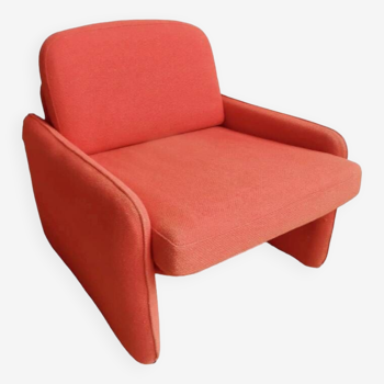 Red fireside chair from the 70s