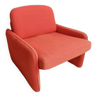 Red fireside chair from the 70s