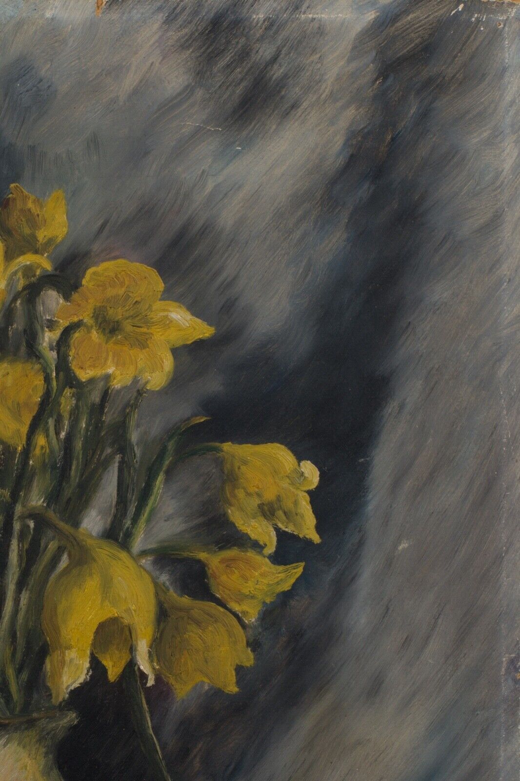 Huile sur panneau a corbeau ou cozbeau nature morte au bouquet de fleurs
