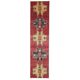 Vintage Turkish Oushak Handmade Wool Cotton Red Runner Rug 73x325