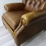 Leather reclining chair