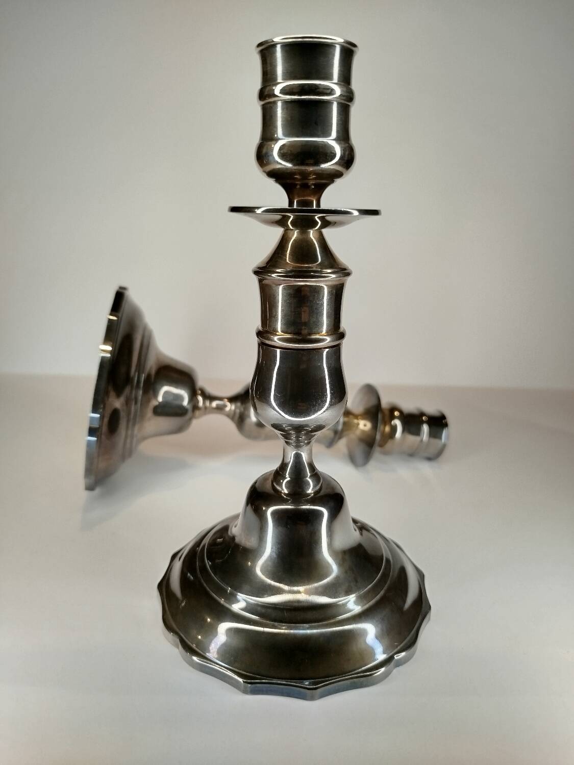 Pair of Saint Medard candlesticks