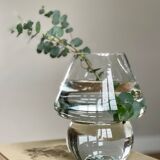Glass mushroom vase