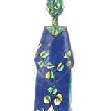 Mexican papier-mâché candle holder by Abelardo Ruiz, 1970s