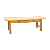 Minimalist oak bench, Sweden, 1960