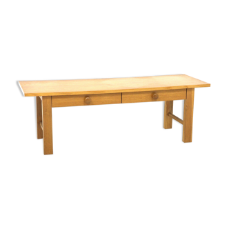 Minimalist oak bench, Sweden, 1960