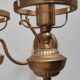 Antique brass wall sconce with two arms, Louis XV style.