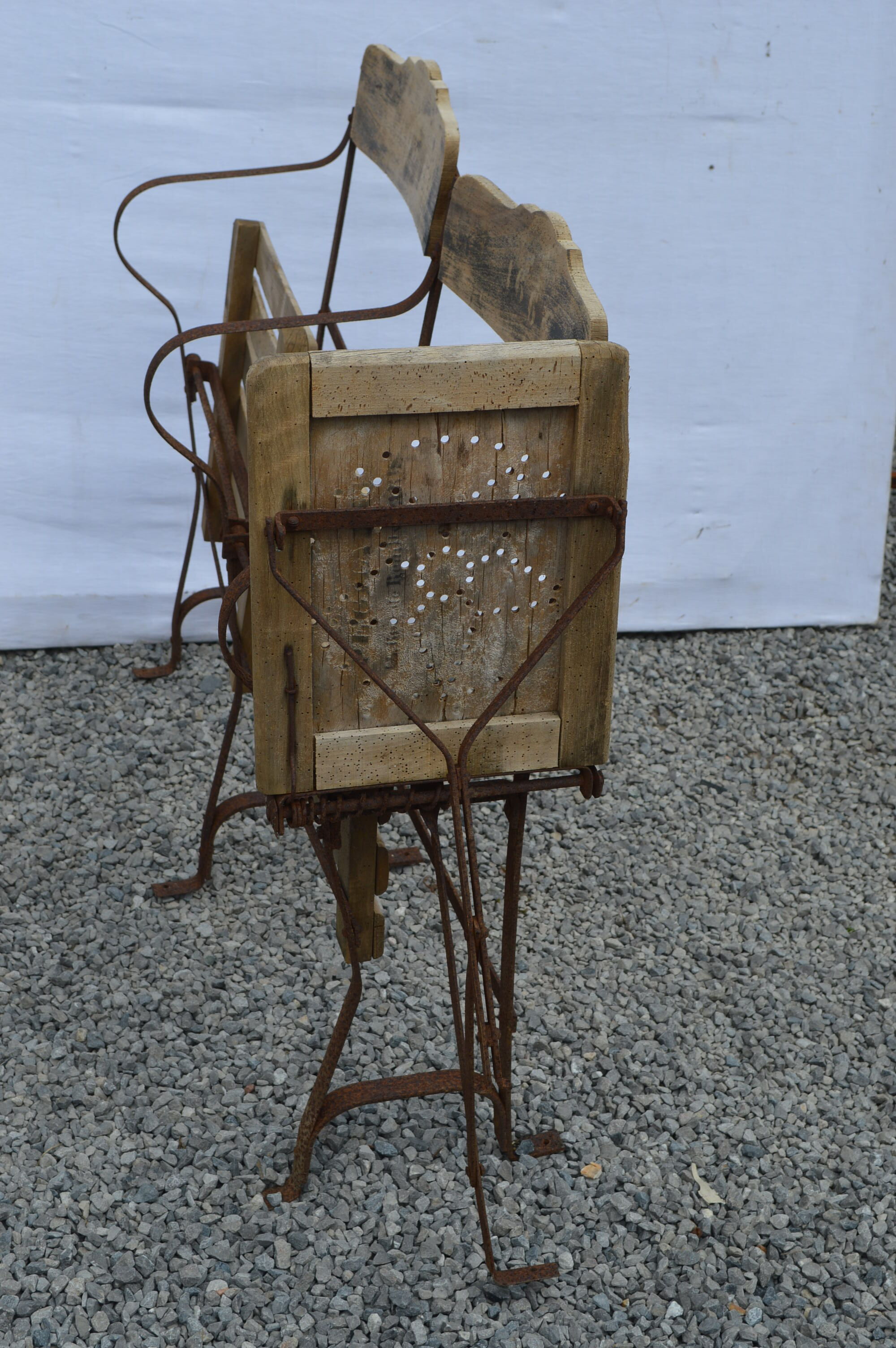 Fauteuils de cinéma avec strapontin en fer et bois