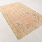 6x9 Vintage Peach Orange Rug, 175x270Cm