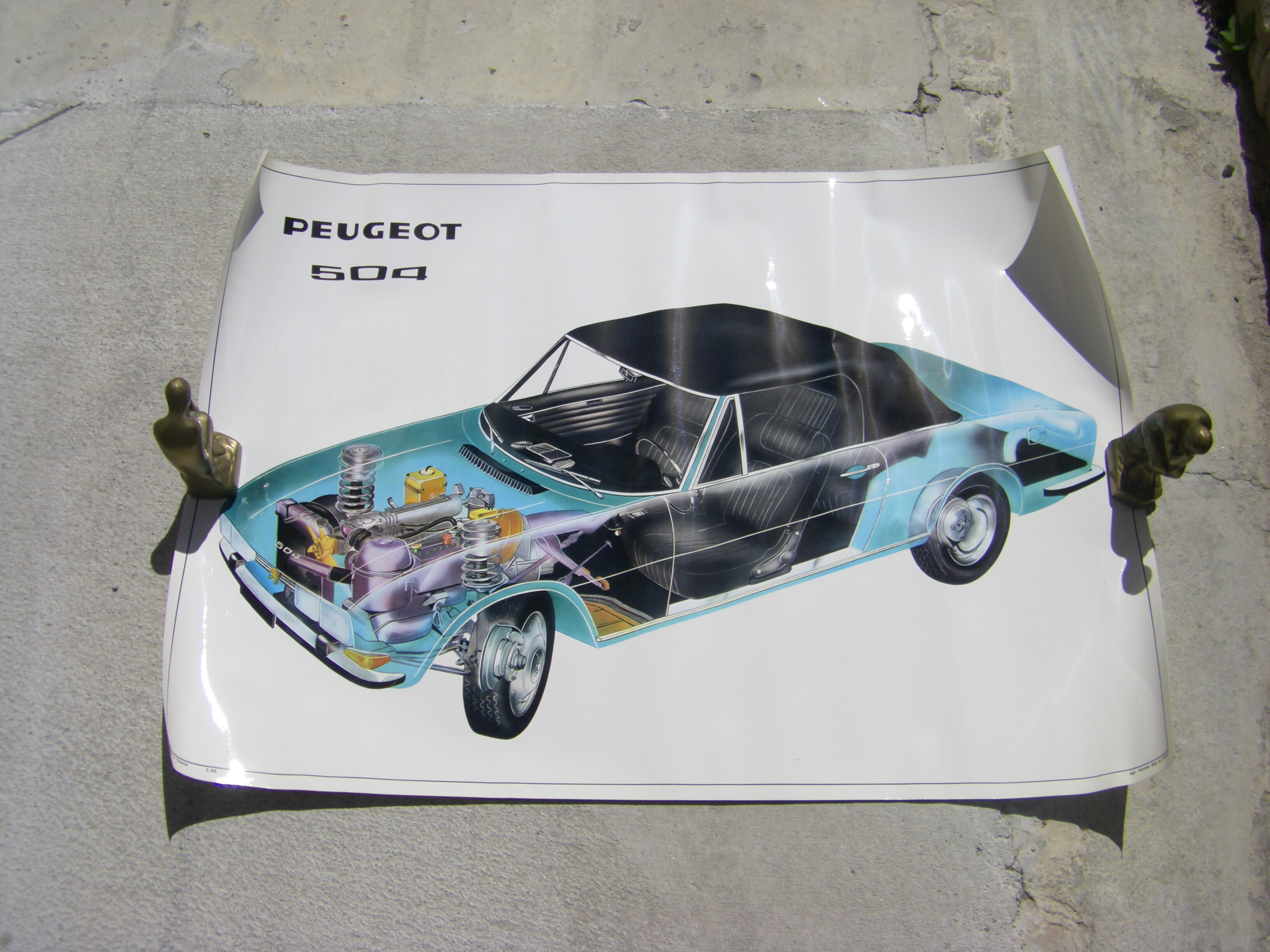 Car poster "Peugeot 504"