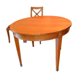 Extendable solid cherry wood dining table