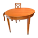 Extendable solid cherry wood dining table