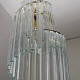 Pia Guidetti Crippa Mid-Century Modern Italian Murano Chandelier for Lumi