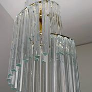 Pia Guidetti Crippa Mid-Century Modern Italian Murano Chandelier for Lumi