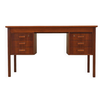 Teak desk, Danish design, 1970s, production: Denmark