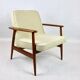 Beige boucle GFM63 lounge chair by J. Kedziorek, 1970s