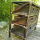 Commode en bambou et rotin