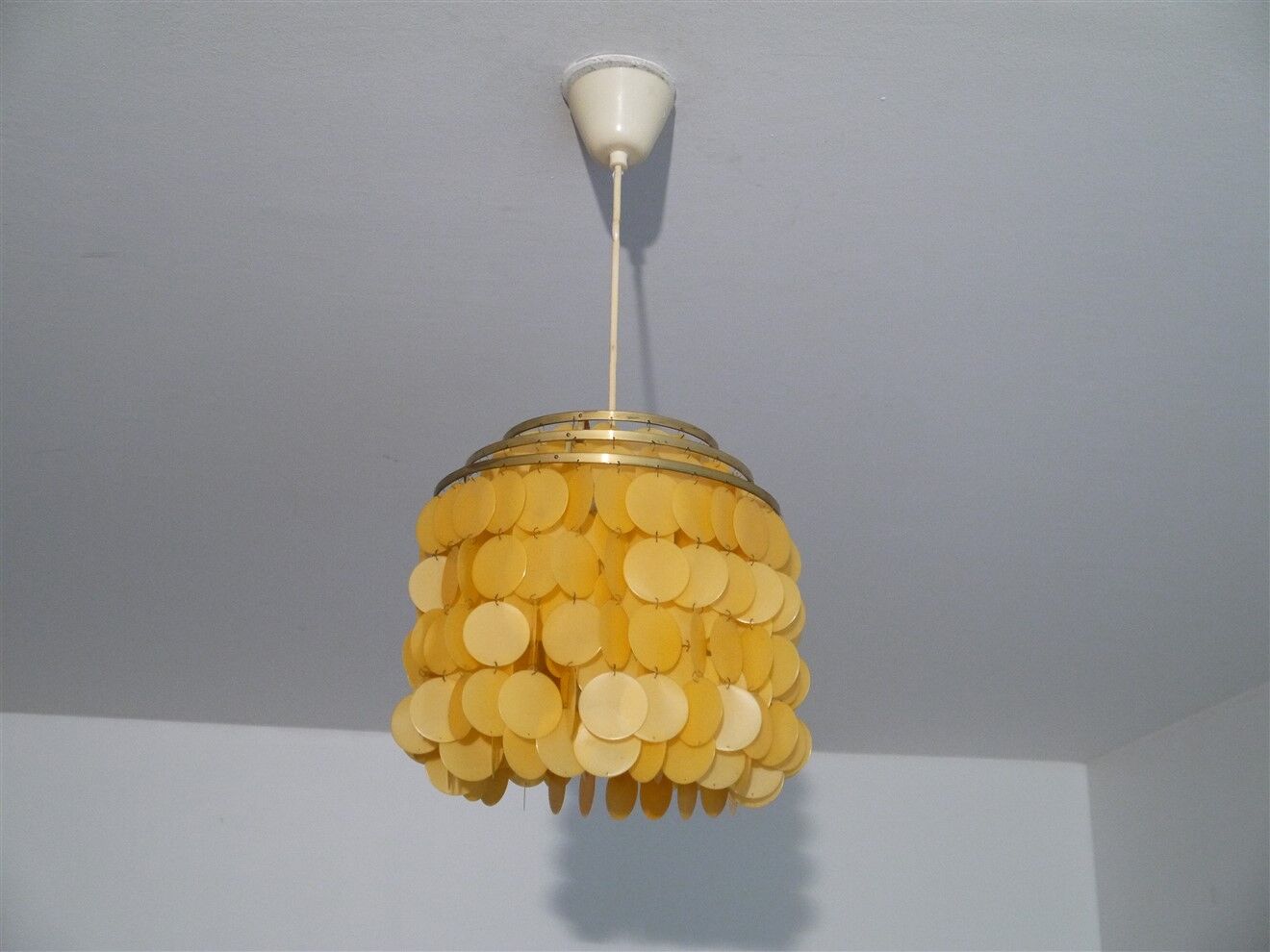 Scandinavian suspension in brass and grapevines 1970