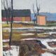 Swedish Modern Painting, Signed,  1955, Oil on Panel, Framed