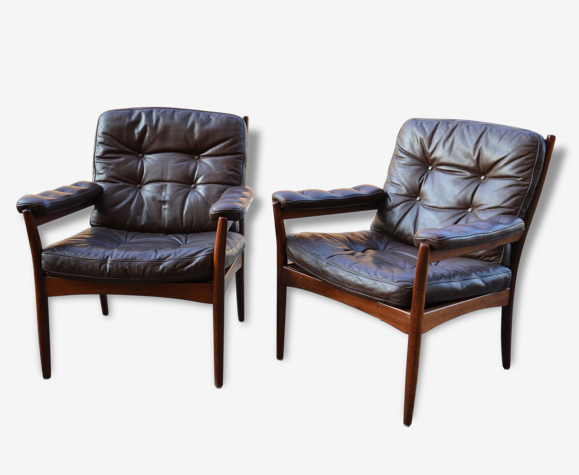 Leather Armchair Scandinavian Design, Scandinavian Leather Furniture
