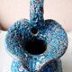 Blue ceramic jug