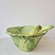 Large salad bowl in earthenware "Cabbage" 1970s - Vintage