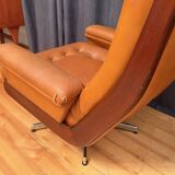 Armchair with footstool, By Ring Mebelfabrikk, Norway, 1960s